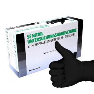 Перчатки нитриловые  SF Nitrile Black 100 шт. (M) без пудры нестерильные