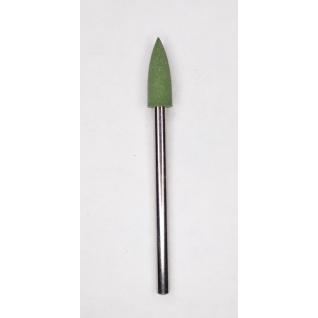 Полир силикон-корбидный, мягкий № 212, конус ≈ 4 мм., зеленый - фрезерная насадка