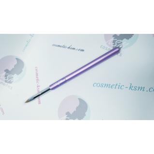 Velena Кисть акрил трикутна #8 K Premium Metallic violet Kollinsky Nail art натур.